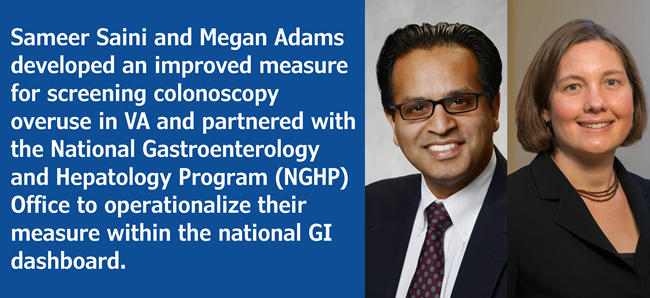 screening colonoscopy overuse measure implemented in national dashboard